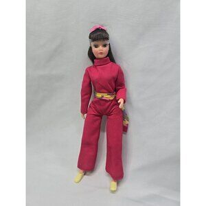 Dollikin 11" Uneeda Fashion Doll in Bellbottom Pantsuit 1969- Broken Feet TLC